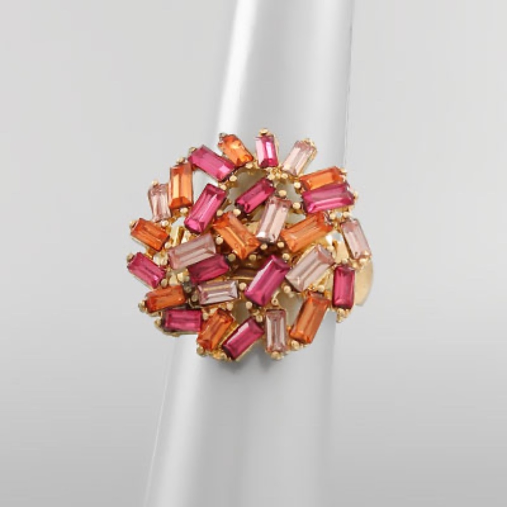 Baguette Cluster Ring